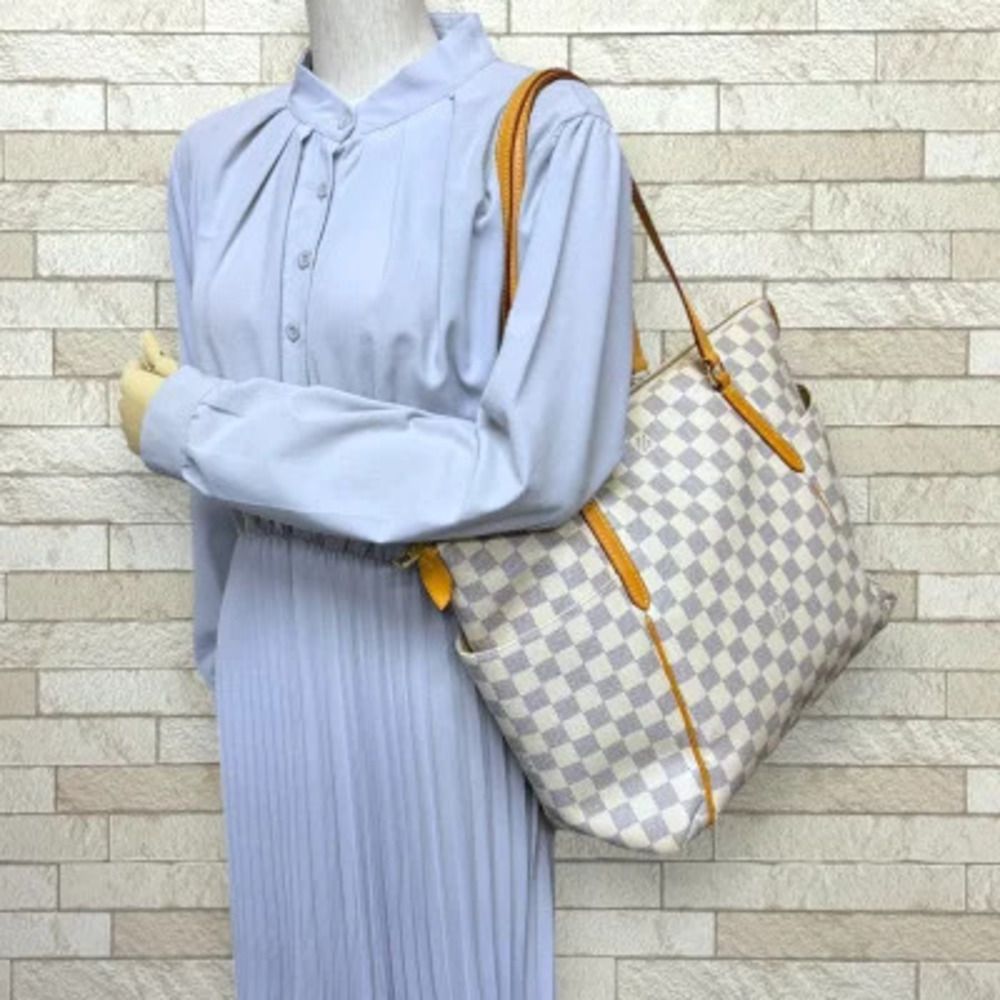 Louis Vuitton White White Bag Azur Canvas Tote Totally Damier White